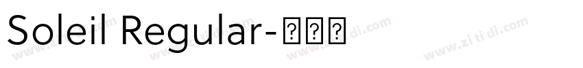 Soleil Regular字体转换